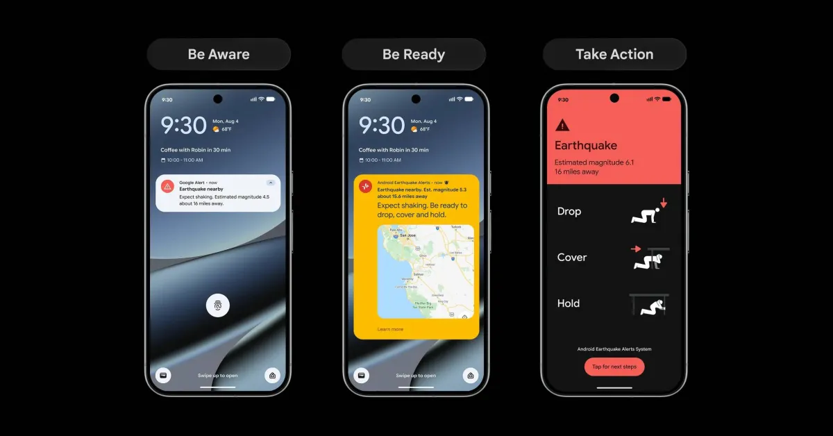 Google updates Android earthquake alerts with more info, expands to 200+ regions