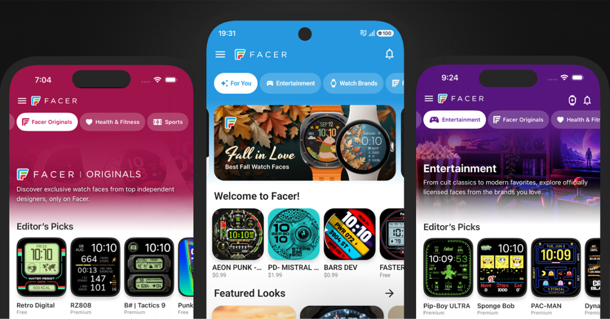 Facer revamps Wear OS watch face library, adding new styles from Timex and more