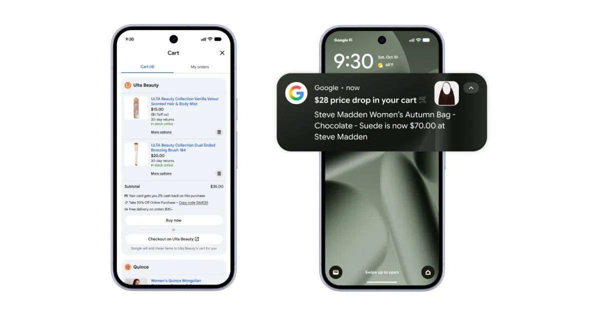 Google rolling out Universal Cart that lets you shop the web and find deals with Gemini, Search
