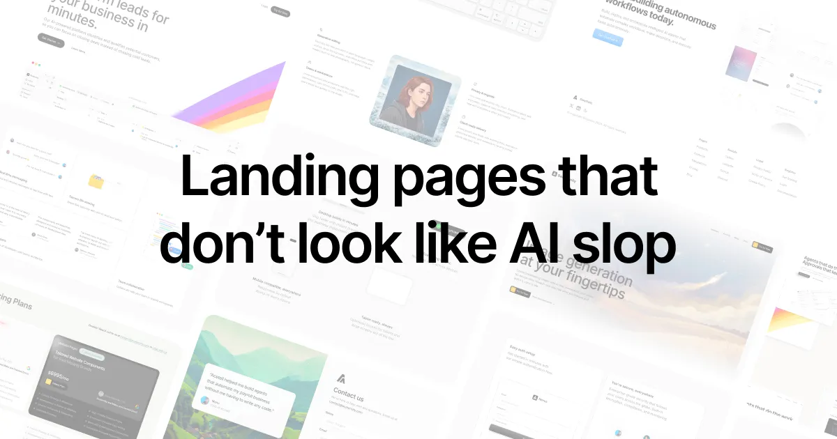 How to create great-looking landing pages with AI