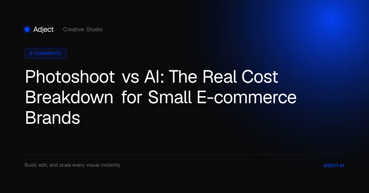 Photoshoot vs AI: The Real Cost Breakdown for Small E-commerce Brands