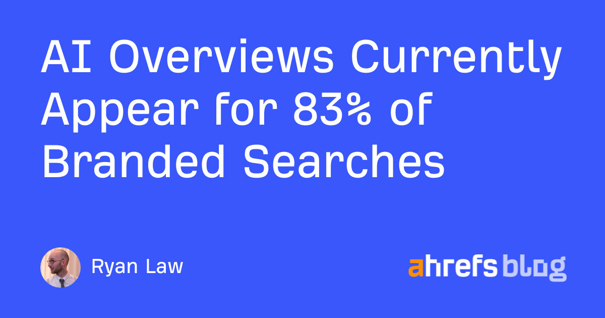 AI Overviews Currently Appear for 83% of Branded Searches