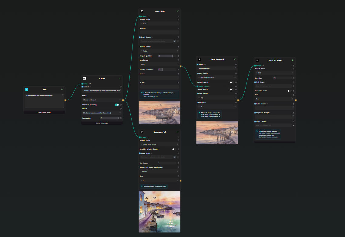 Replicate API Workflow Builder — No Code
