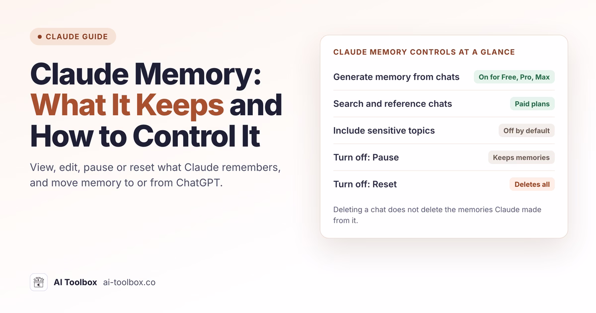 Claude Memory: How It Works, View, Edit or Turn It Off