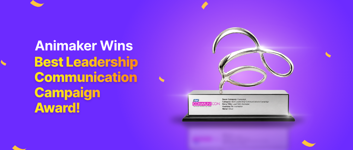 Animaker Wins Silver for Best Leadership Campaign at afaqs! CommuniCon Awards 2026