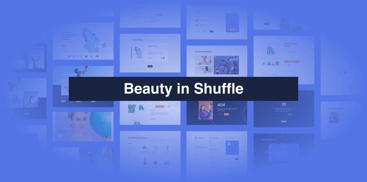 Beauty in Shuffle: 5 Landing Pages Built by AI