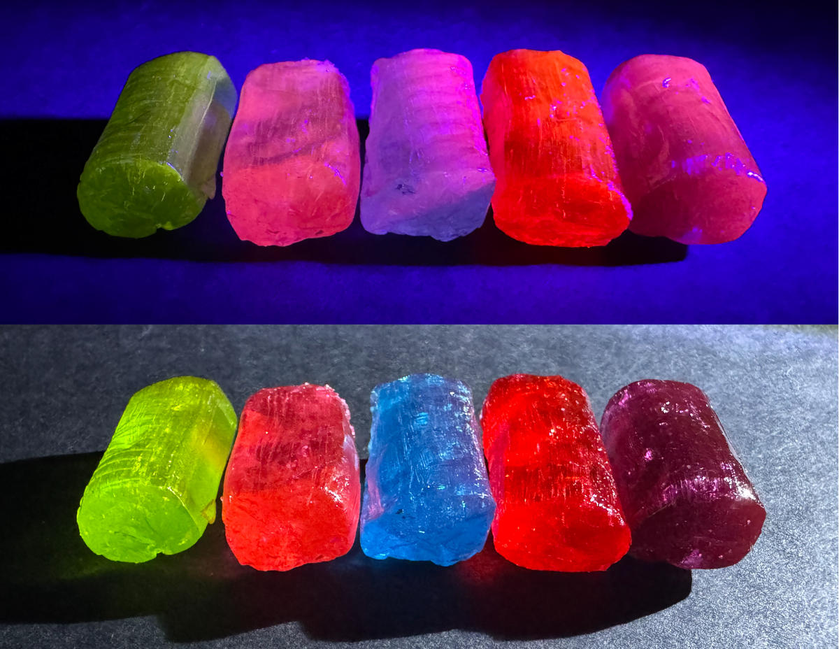 Jolly Rancher fluorescence