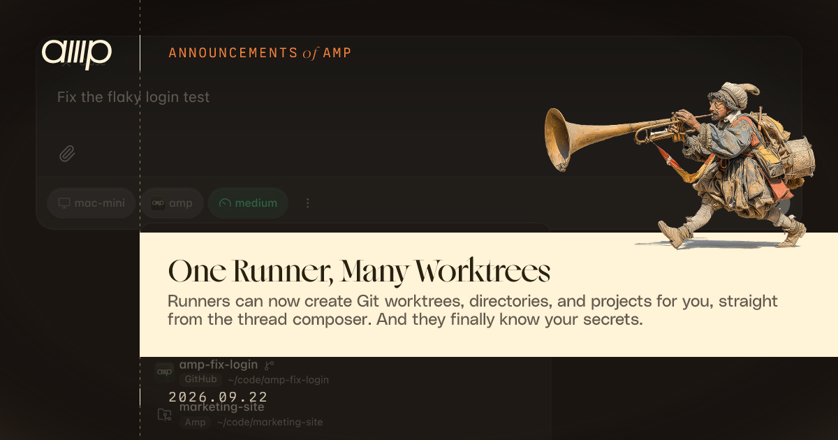 One Runner, Many Worktrees