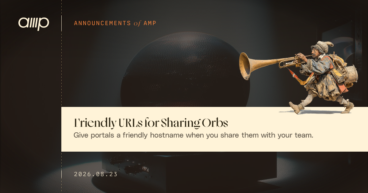 Friendly URLs for Sharing Orbs