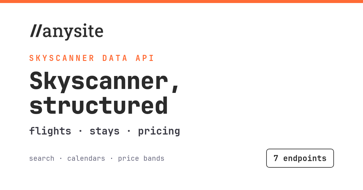 Skyscanner API