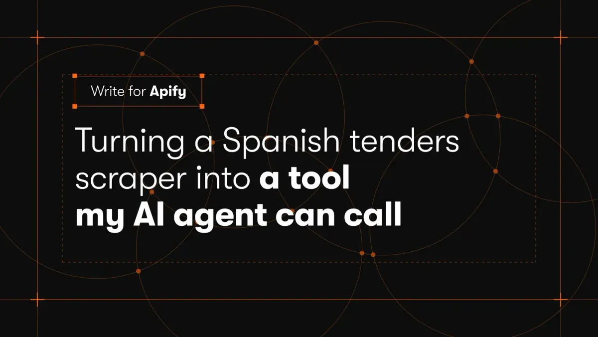 How I turned a Spanish public-tenders scraper into a tool my AI agent can call