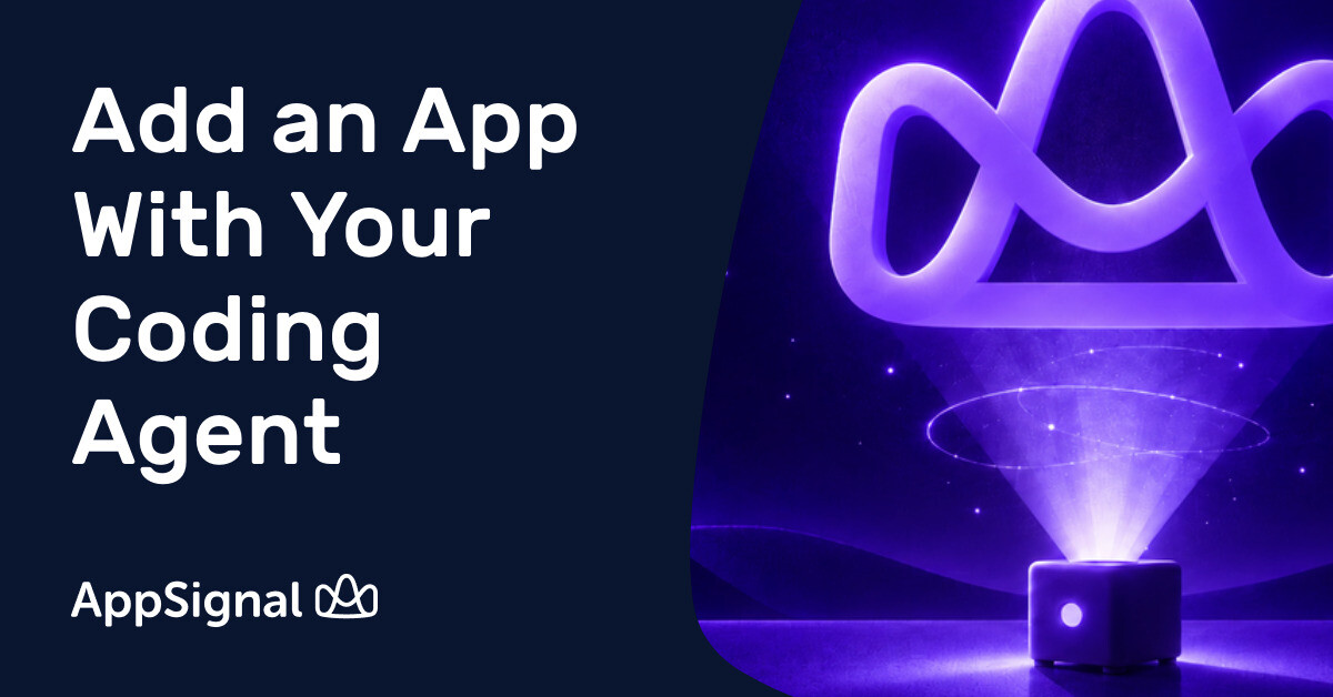 Add an App With Your Coding Agent