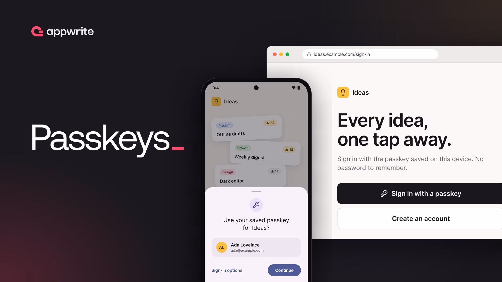 Announcing passkeys: Sign in without a password on the web, Android, and iOS