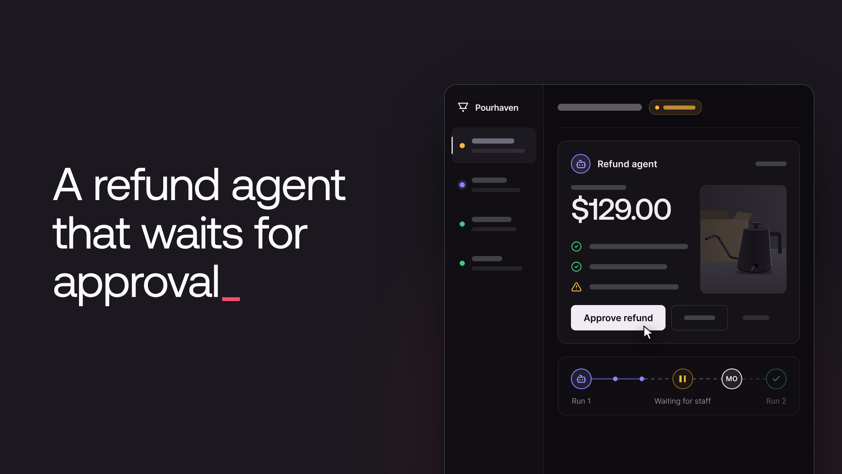 Build an AI refund agent with human approval on Appwrite Functions