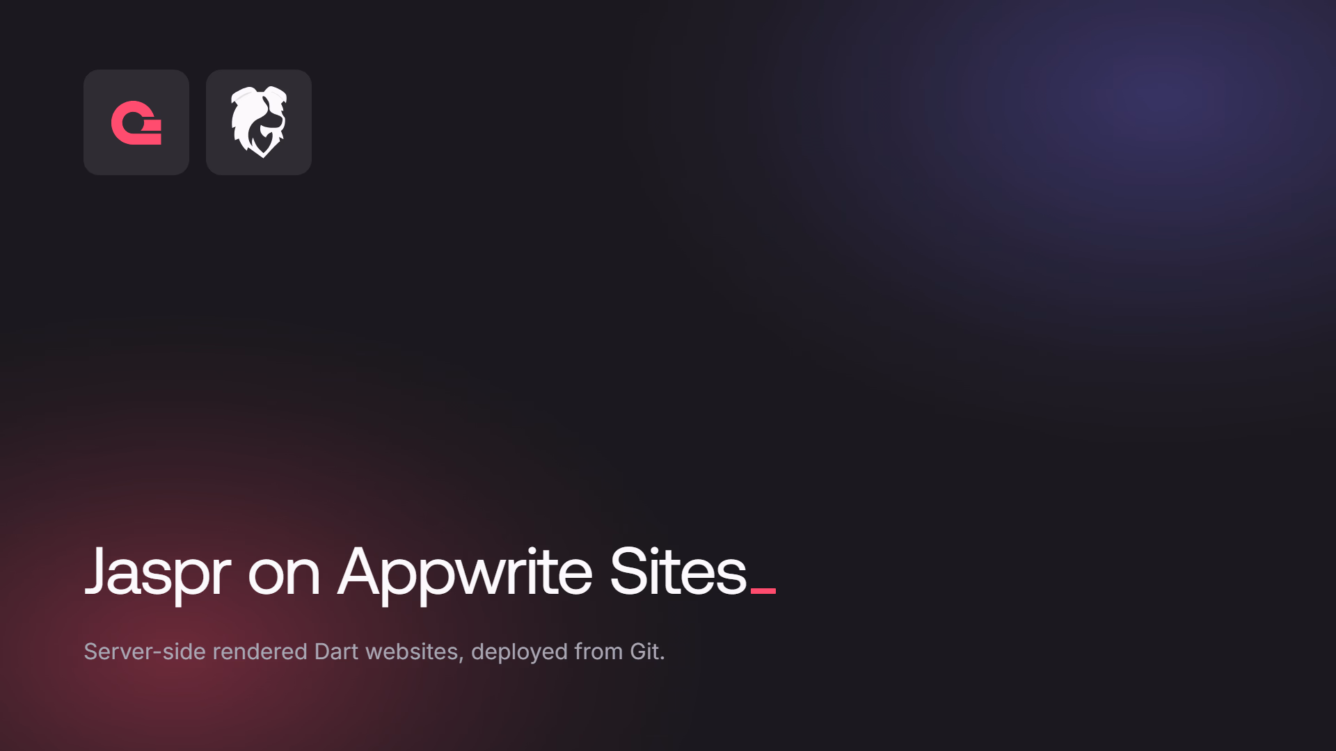 Announcing Jaspr support in Appwrite Sites: SSR in Dart