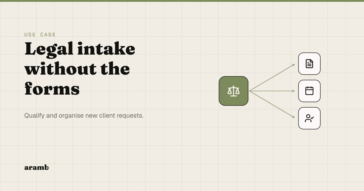 The AI intake agent that decides which matters your firm should take