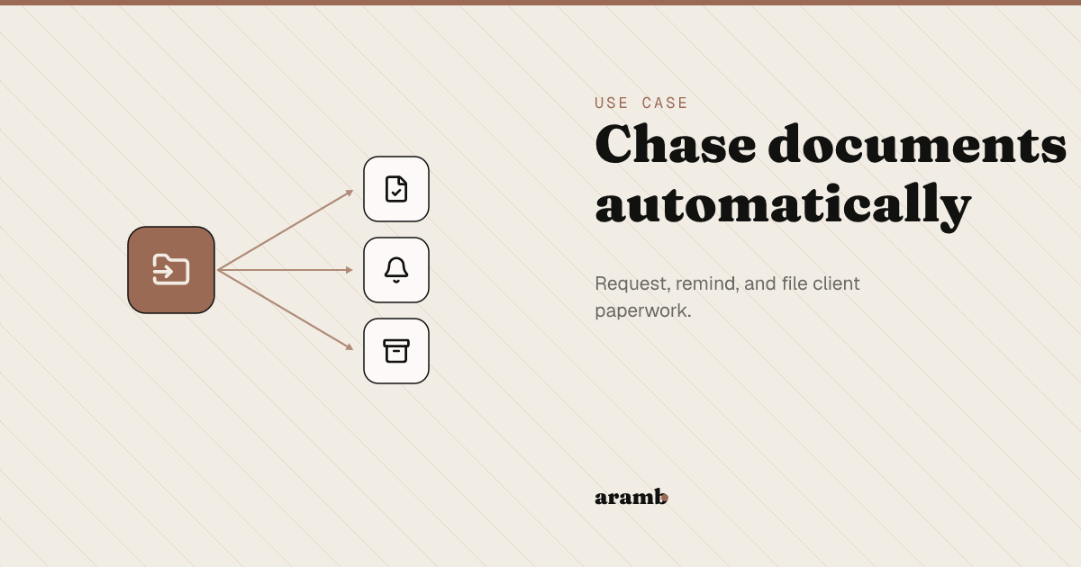 The AI agent that chases clients for documents so you don't have to