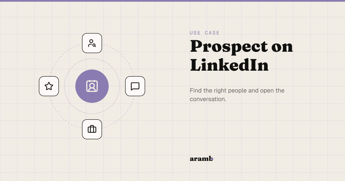 AI LinkedIn prospecting agent — signal-based outreach, not a blast tool