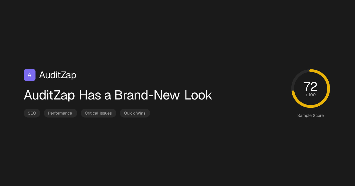 AuditZap Has a Brand-New Look