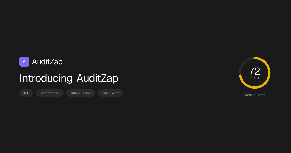 Introducing AuditZap: AI Fixes Ranked by Revenue Impact