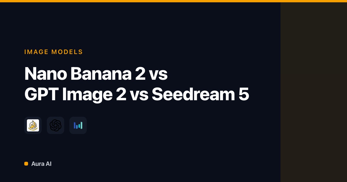 Nano Banana 2 vs GPT Image 2 vs Seedream 5: Text and Edits