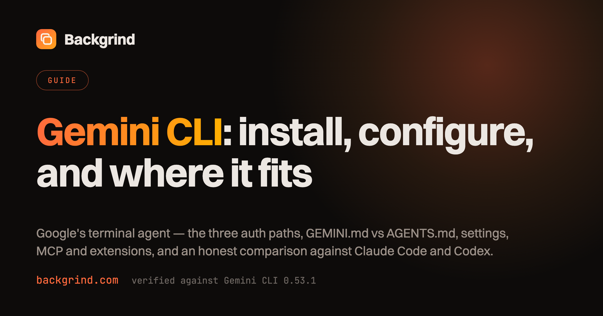 Gemini CLI: install, configure, and where it fits