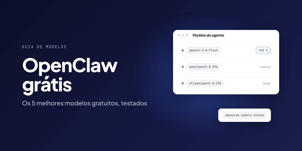 OpenClaw grátis: os melhores modelos gratuitos testados