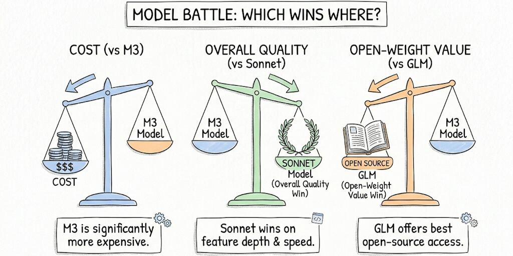 GLM 5.2 vs Sonnet 4.6 vs MiniMax M3: Benchmarks Tested