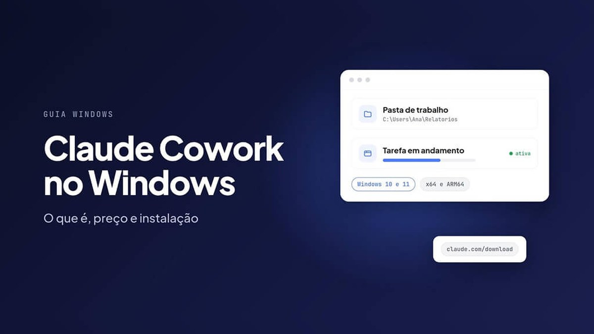 Claude Cowork no Windows: como instalar, requisitos e preço