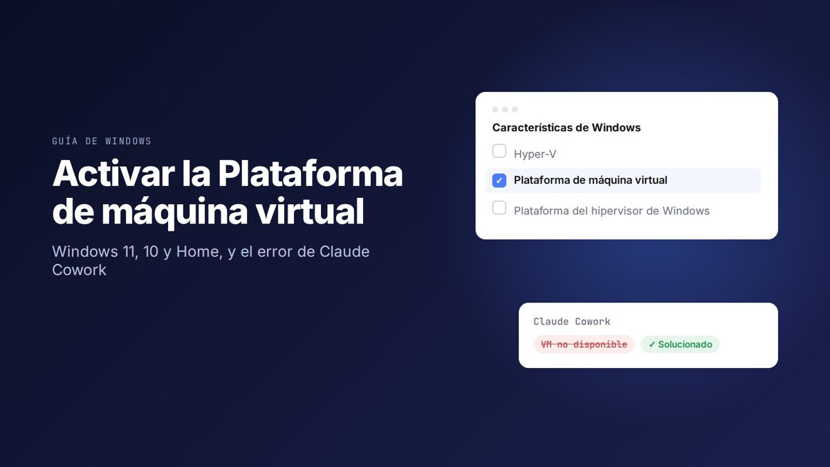 Activar Plataforma de máquina virtual en Windows 11 y 10