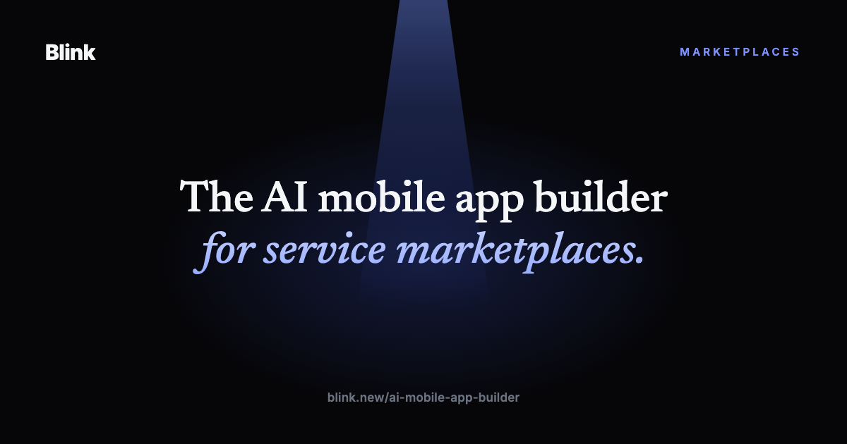 Best AI Mobile App Builder for Service Marketplaces in 2026