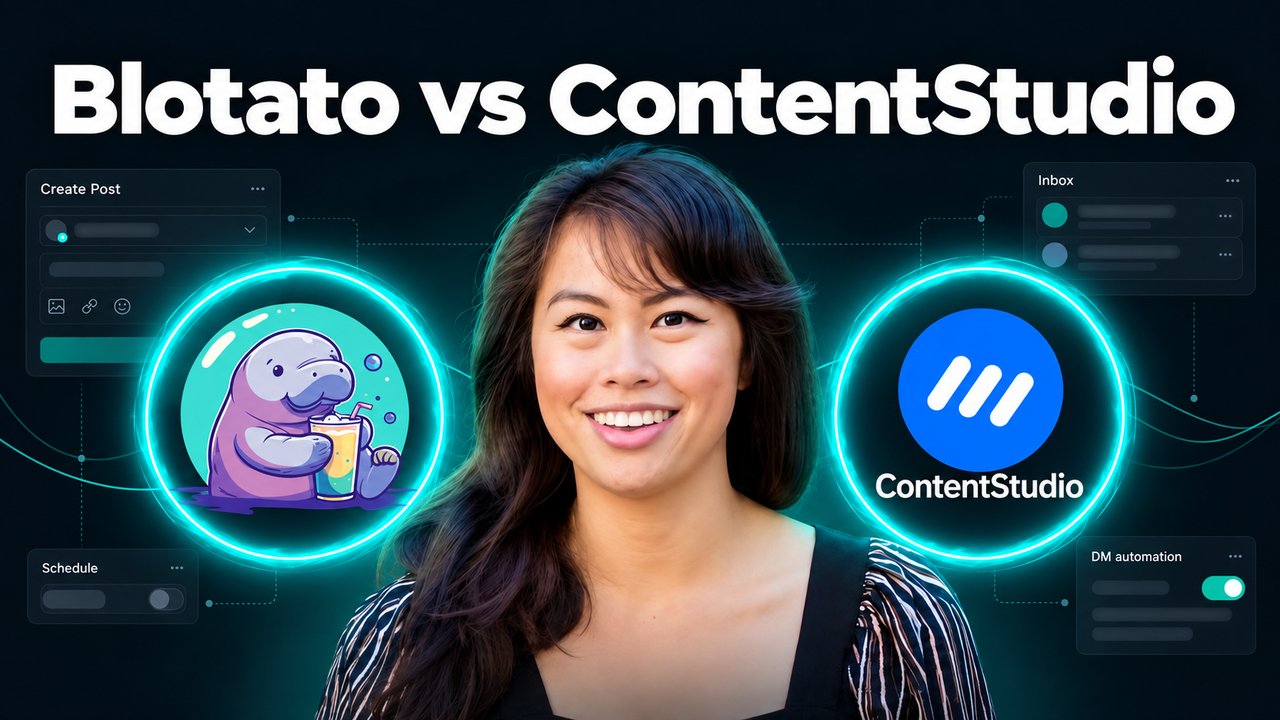 Blotato vs ContentStudio: Social Media DM Automation for Agents