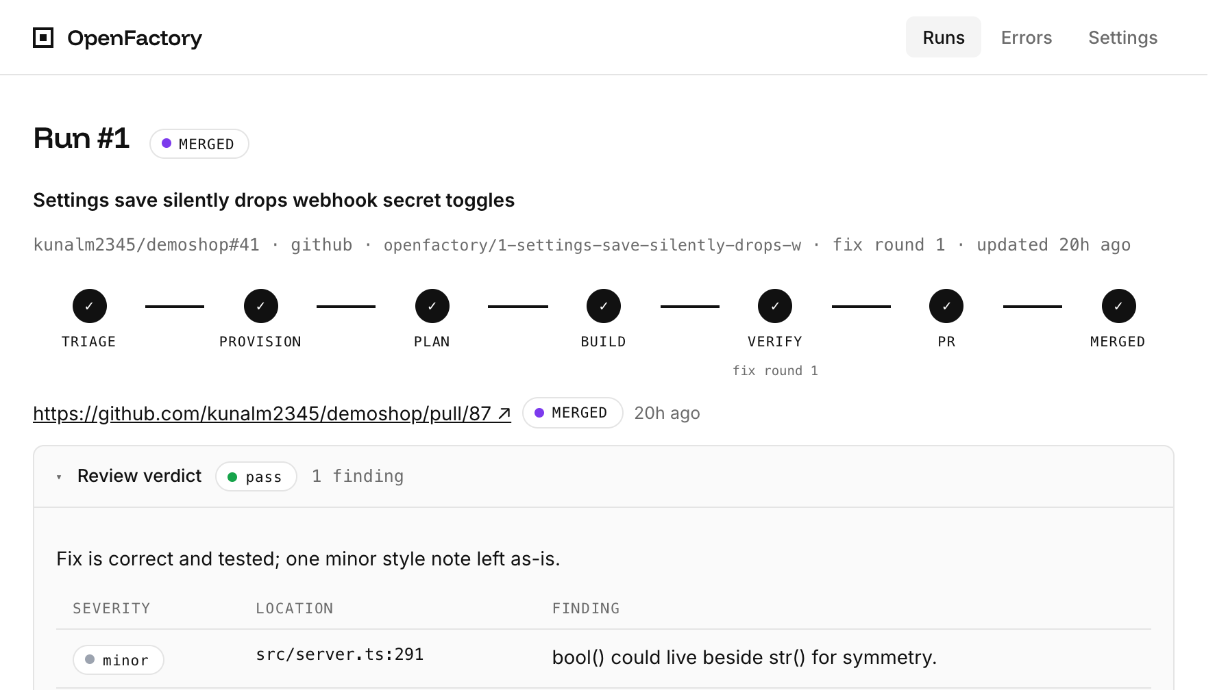 Build an Issue-to-PR Software Factory on boat