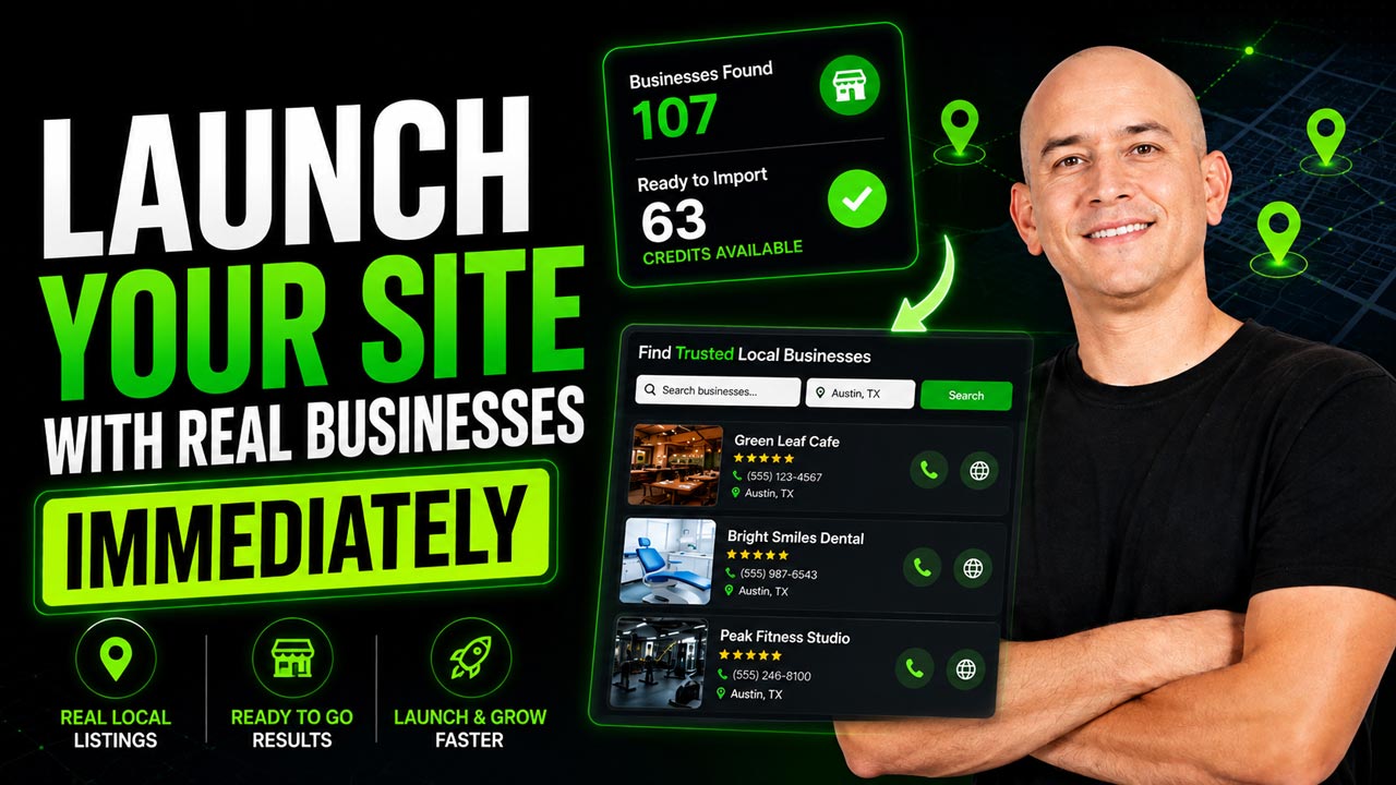 Launch Your Business Directory Full of Real Local Businesses – Found by Google & AI Search