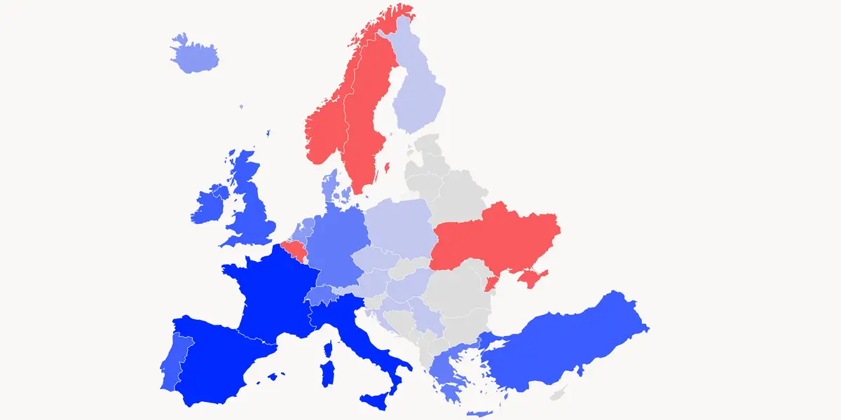 The Eurosummer season is getting longer and more popular. These 4 charts show how and where Americans are vacationing.