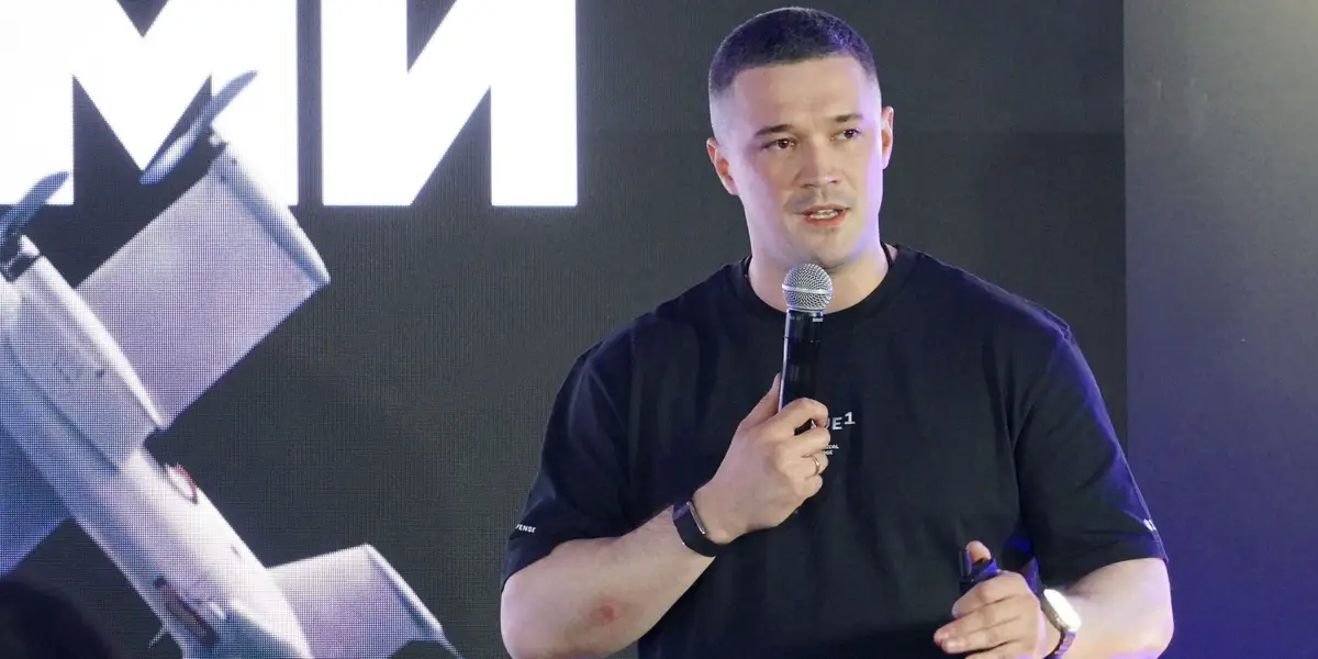 Ukraine’s ex-defense minister unveiled a new interceptor built for Russia's fastest drones. He wants AI to help fly it.