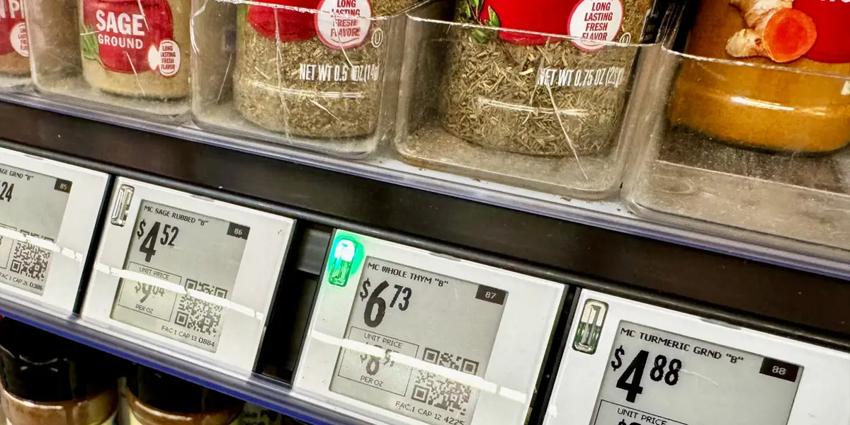 Walmart lights up a new feature for shoppers on its digital price tags