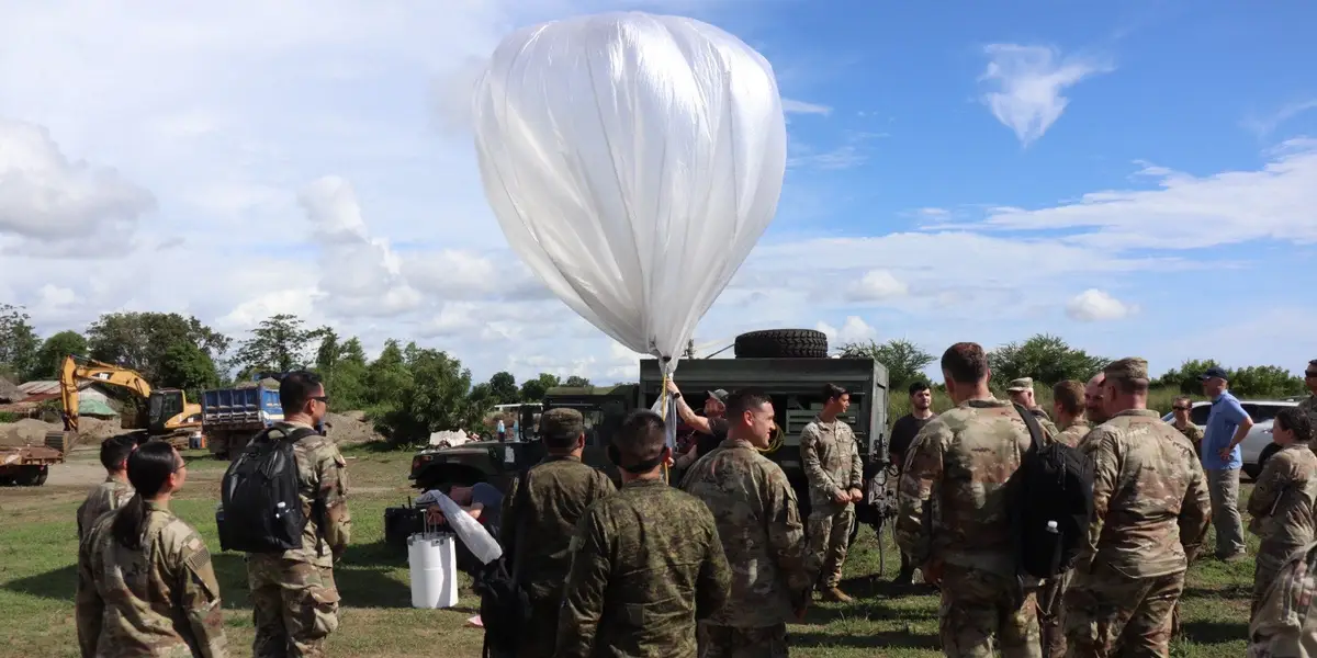 A US Army general says he had a change of heart about high-flying balloons after seeing them in action