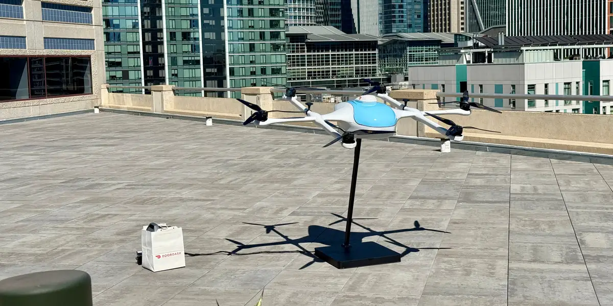 DoorDash says its delivery drone is lighter and quieter than Amazon's