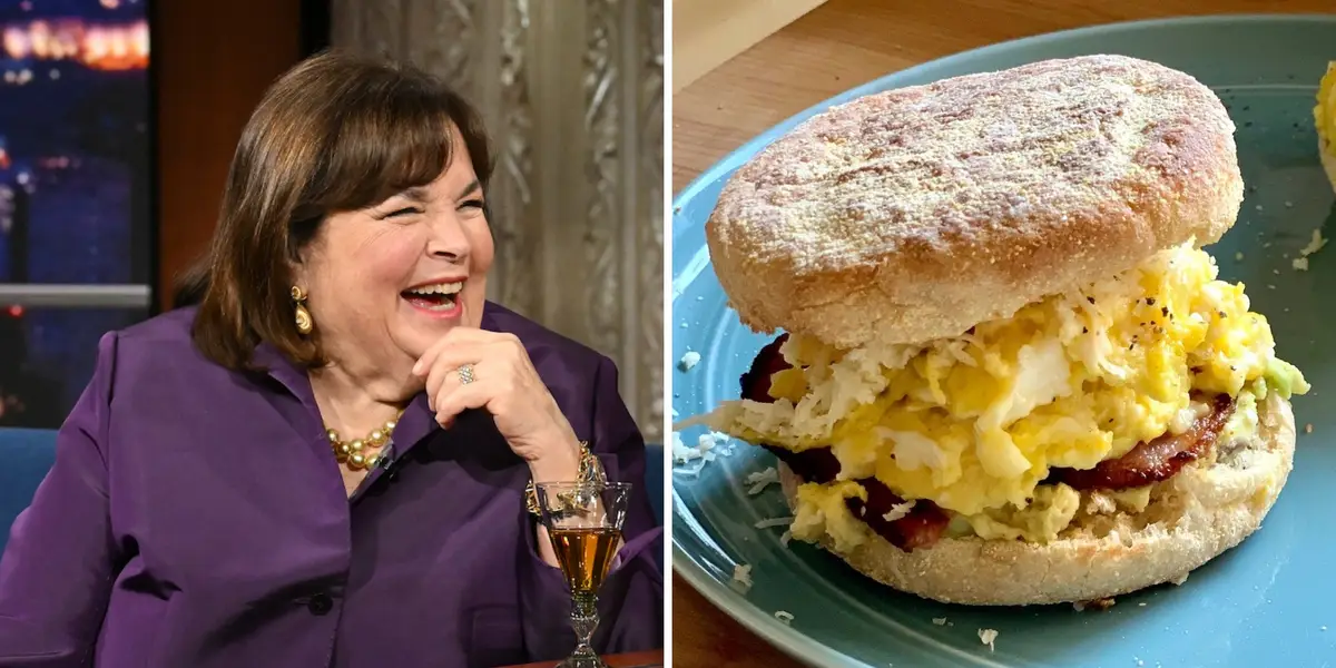 I tried Ina Garten's 'perfect breakfast sandwich.' It has deliciously fluffy eggs you can make in the microwave.