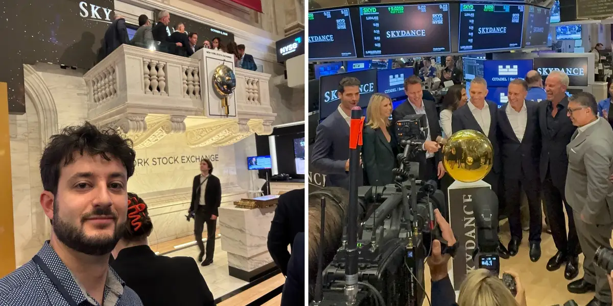 What I saw as David Ellison's Skydance rang the opening bell at the New York Stock Exchange