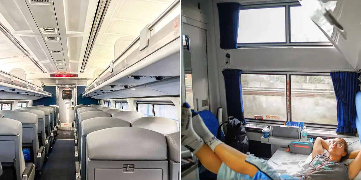 I've spent 154 hours on Amtrak trains in 5 different classes, from coach to bedrooms. The best deal was a premium cabin.