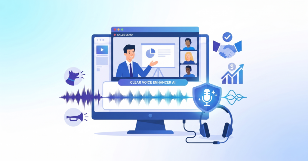 The Secret to Winning Sales Demos Using Screen Recording and a Voice Enhancer AI