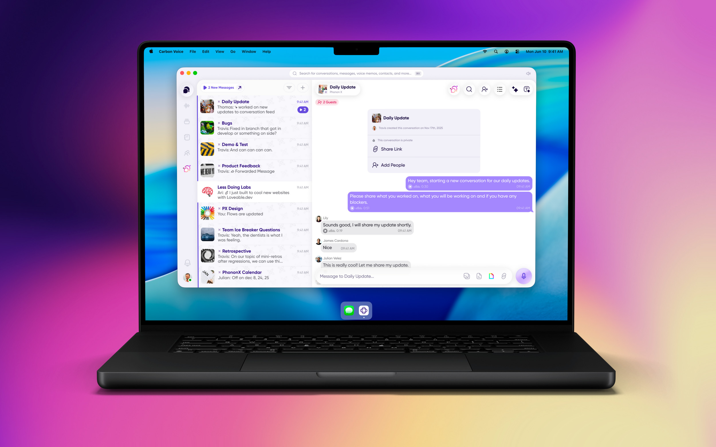 Introducing Carbon Voice for Mac