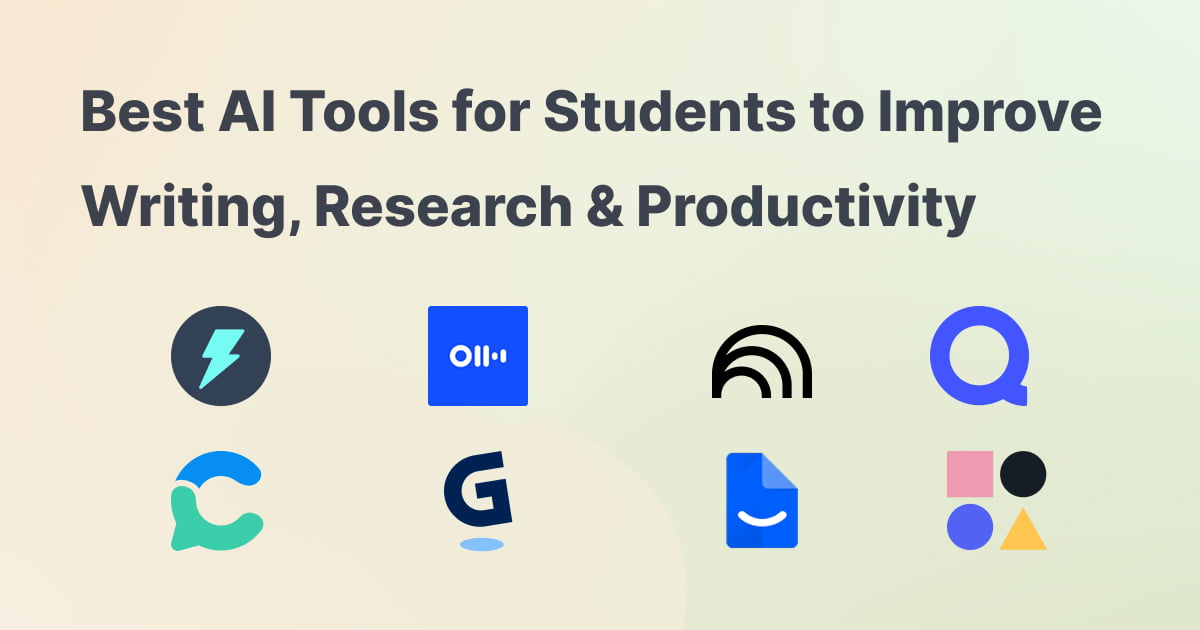 Best AI Tools for Students to Improve Writing, Research & Productivity