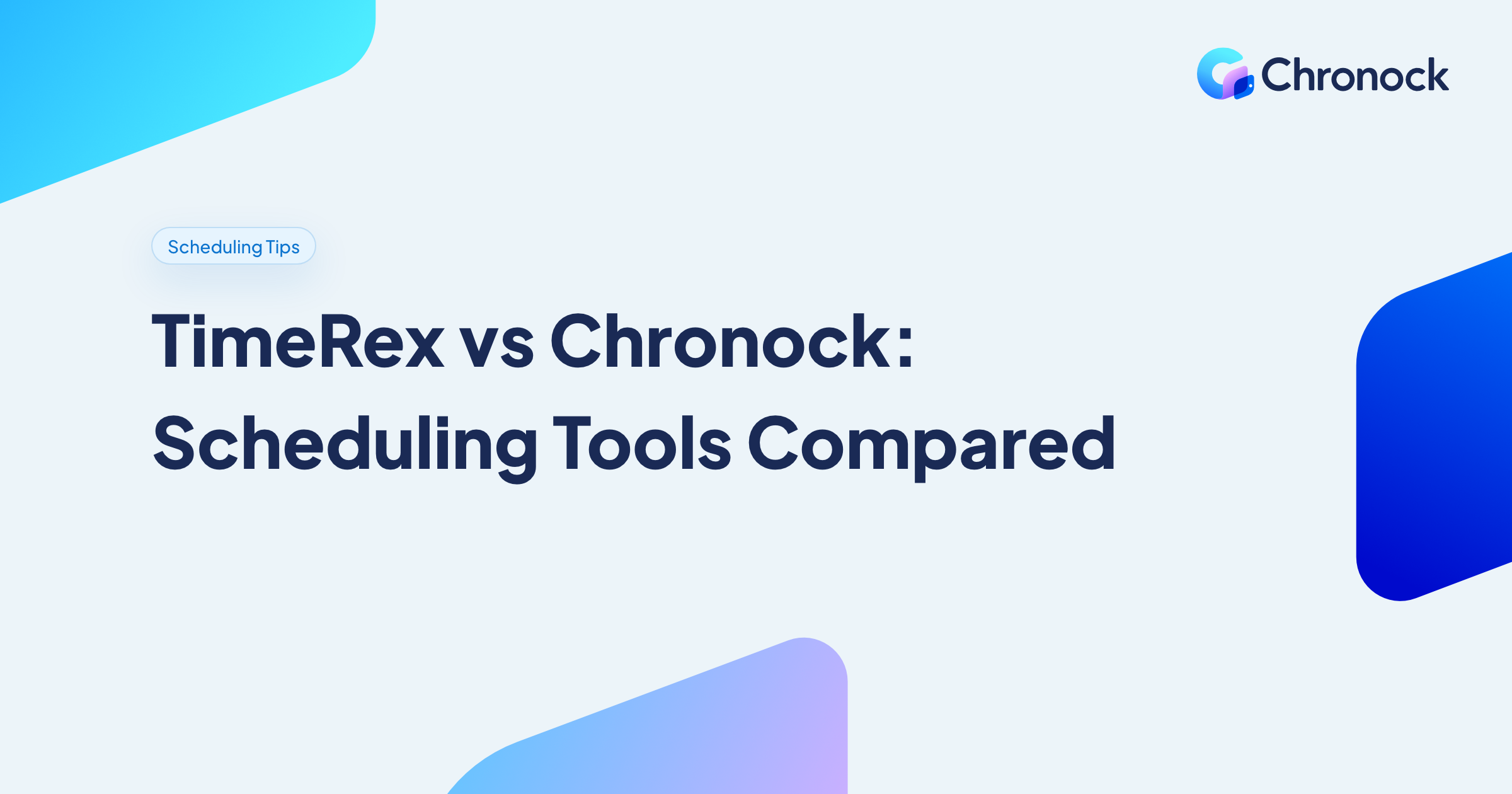 TimeRex vs Chronock: Scheduling Tools Compared