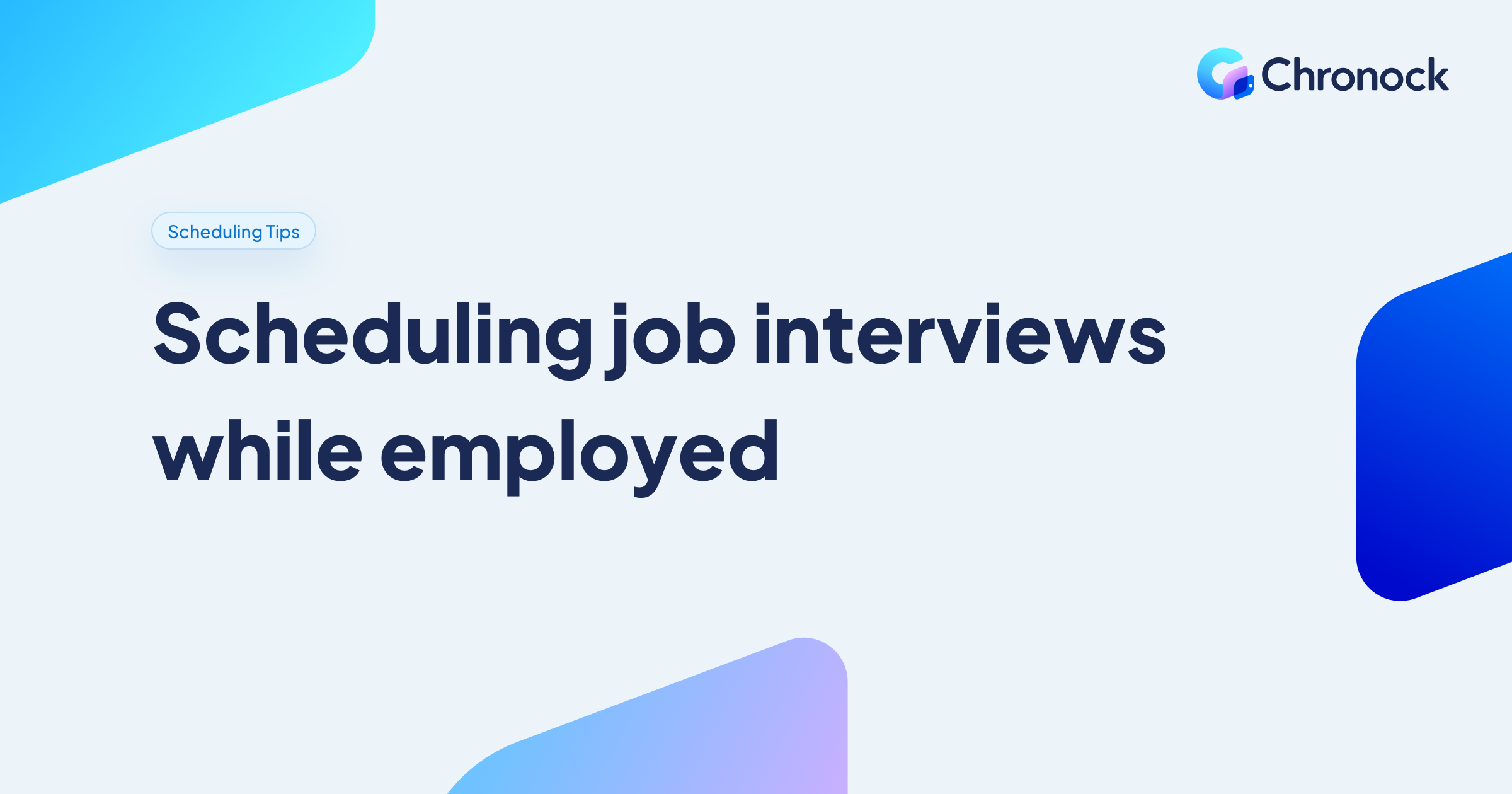 How to schedule job interviews while working full time