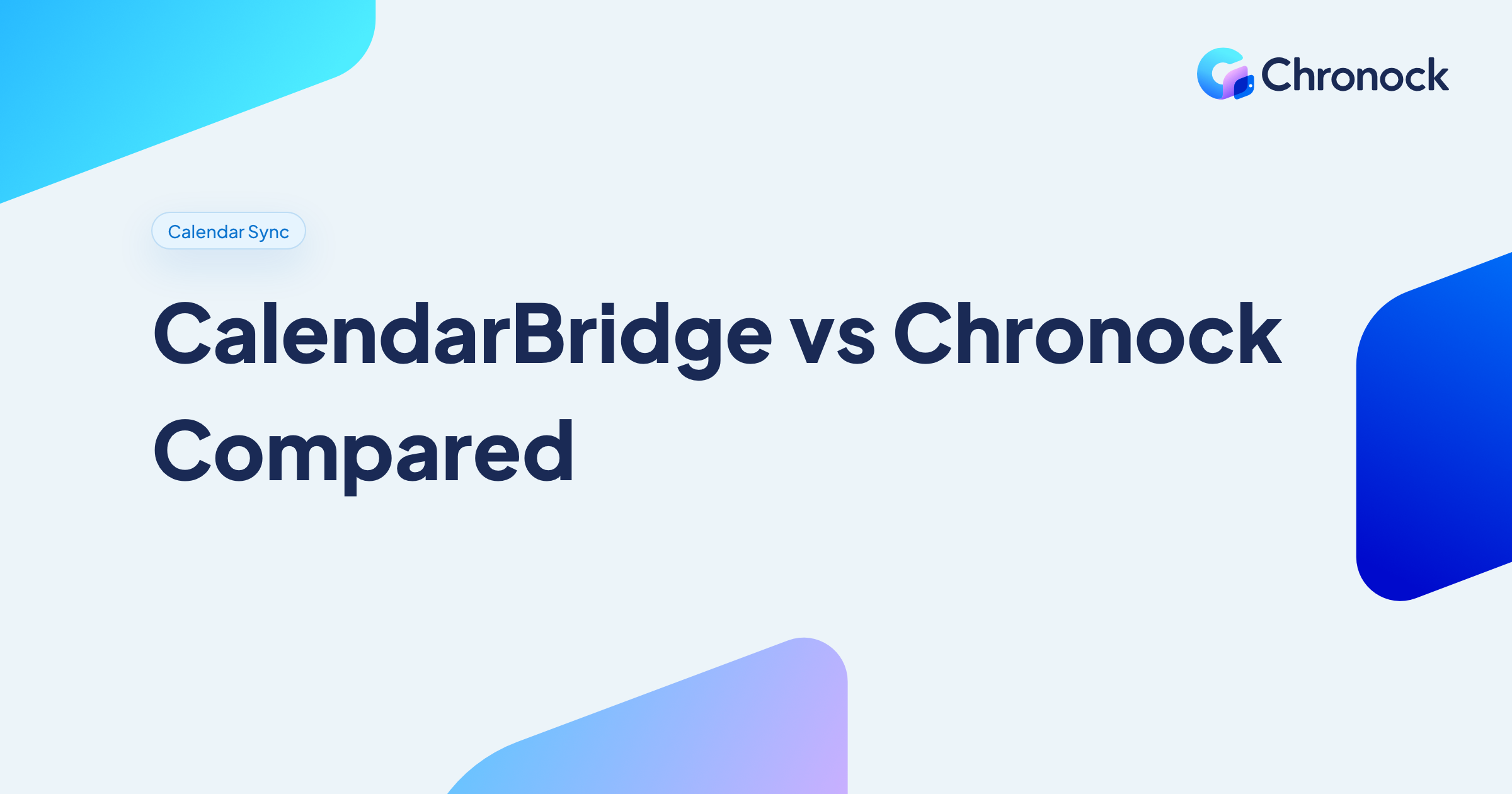 CalendarBridge vs Chronock (and Other CalendarBridge Alternatives)