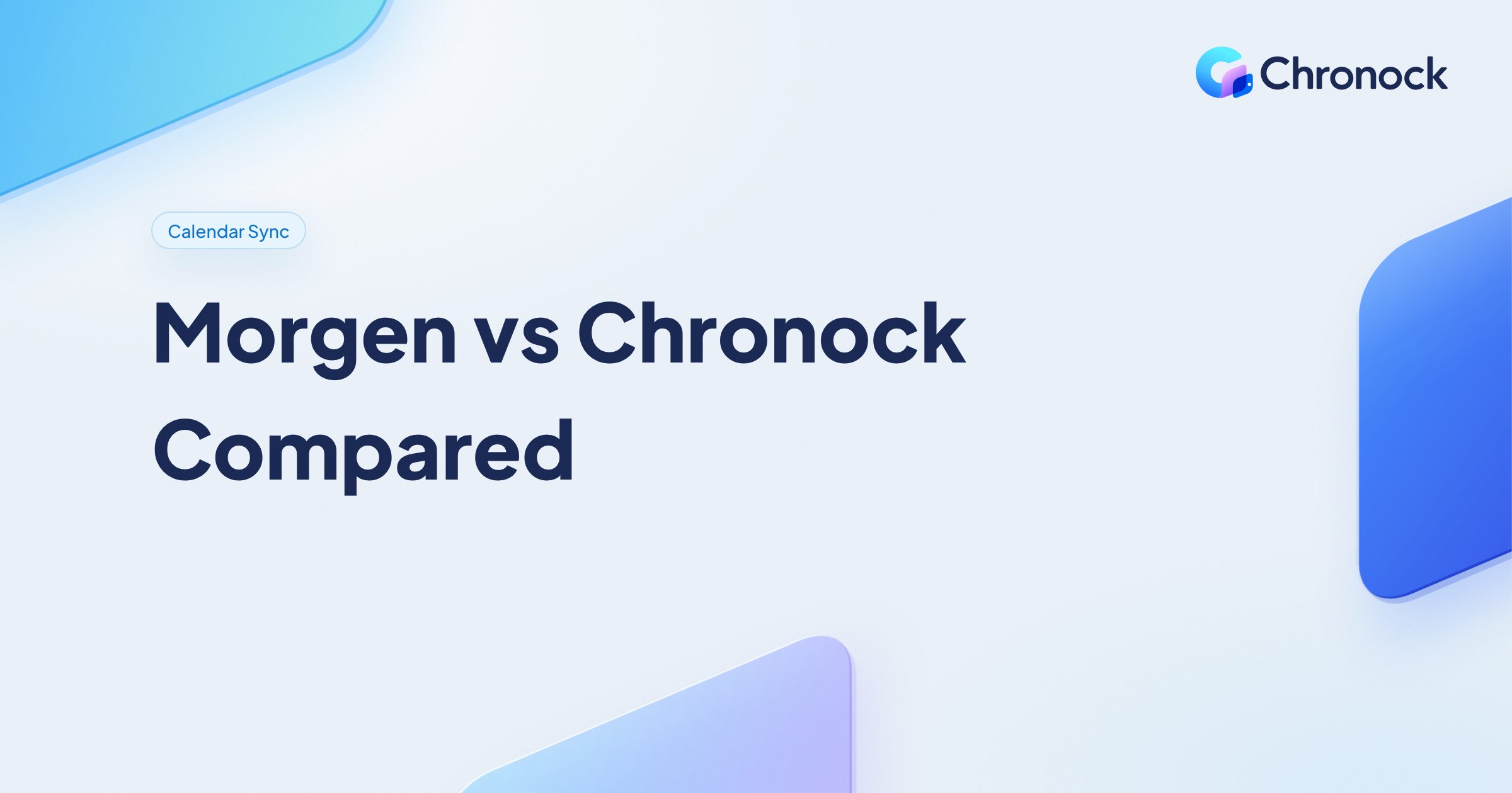Morgen vs Chronock: Pricing, Sync, and Booking (2026)