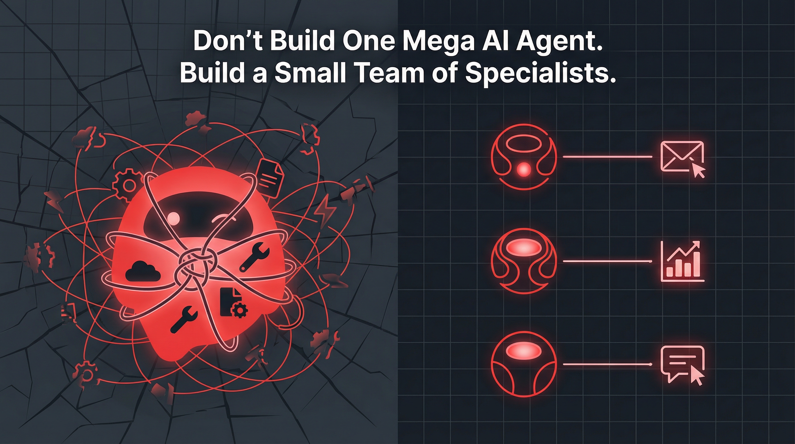 Don’t Build One Mega AI Agent. Build a Small Team of Specialists.